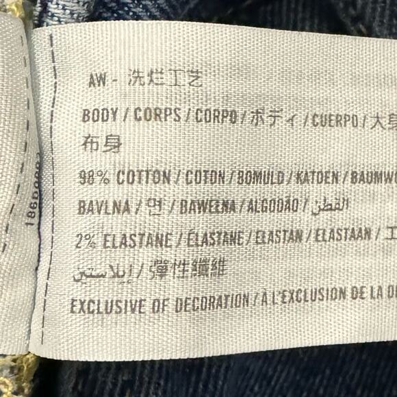 Abercrombie & Fitch Ultra High Rise Paperbag Waist Jeans Women's 30 Blue Cropped - Picture 4 of 7